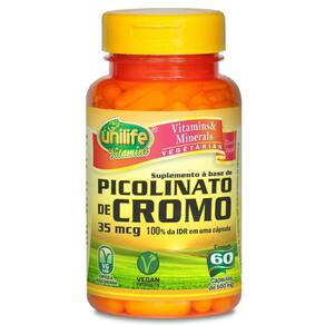 Picolinato de cromo 60 capsulas 550mg - unilife