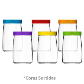 Conjunto de Pote Colorex Mandacaru 1,2 Litros Ref. 9632 - 6 Peças (Cores Sortidas) - Nadir