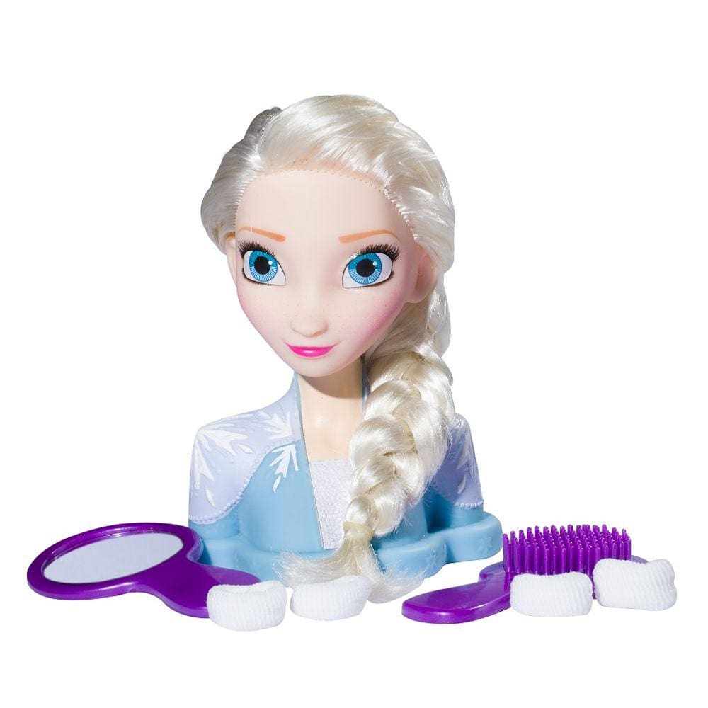 Boneca Frozen Elsa Penteados Syling Head 2040 Baby Brink