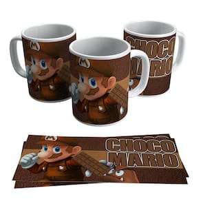 Caneca Páscoa Chocomario Mario Bros Chocolate Presente