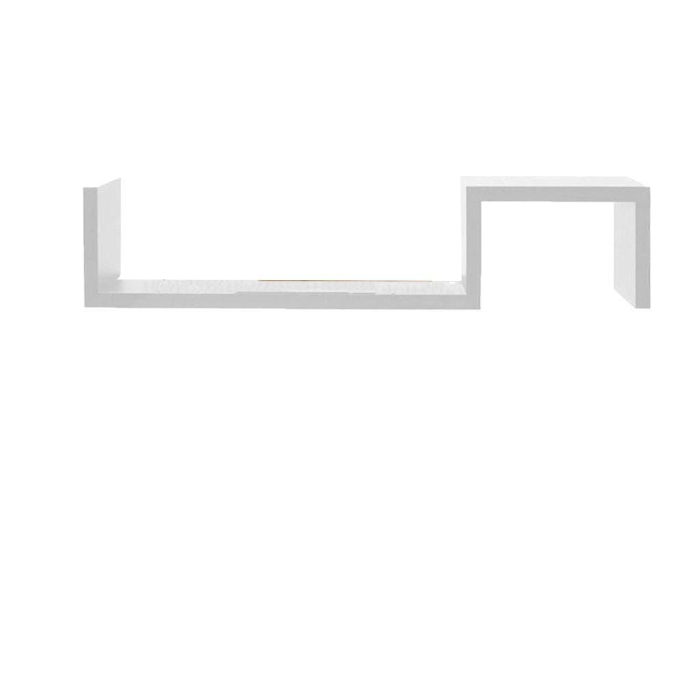 Prateleira Zig Zag Em Mdf - Branco