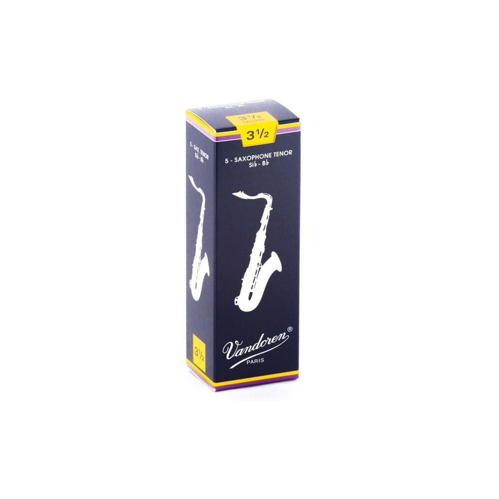 Palheta Tradicional 3,5 Para Sax Tenor Com 5 Sr2235 Vandoren