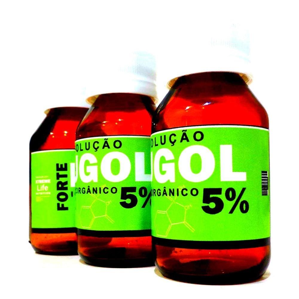 Combo 3 Vidros Lugol Forte 3 x 100ml 5 por cento