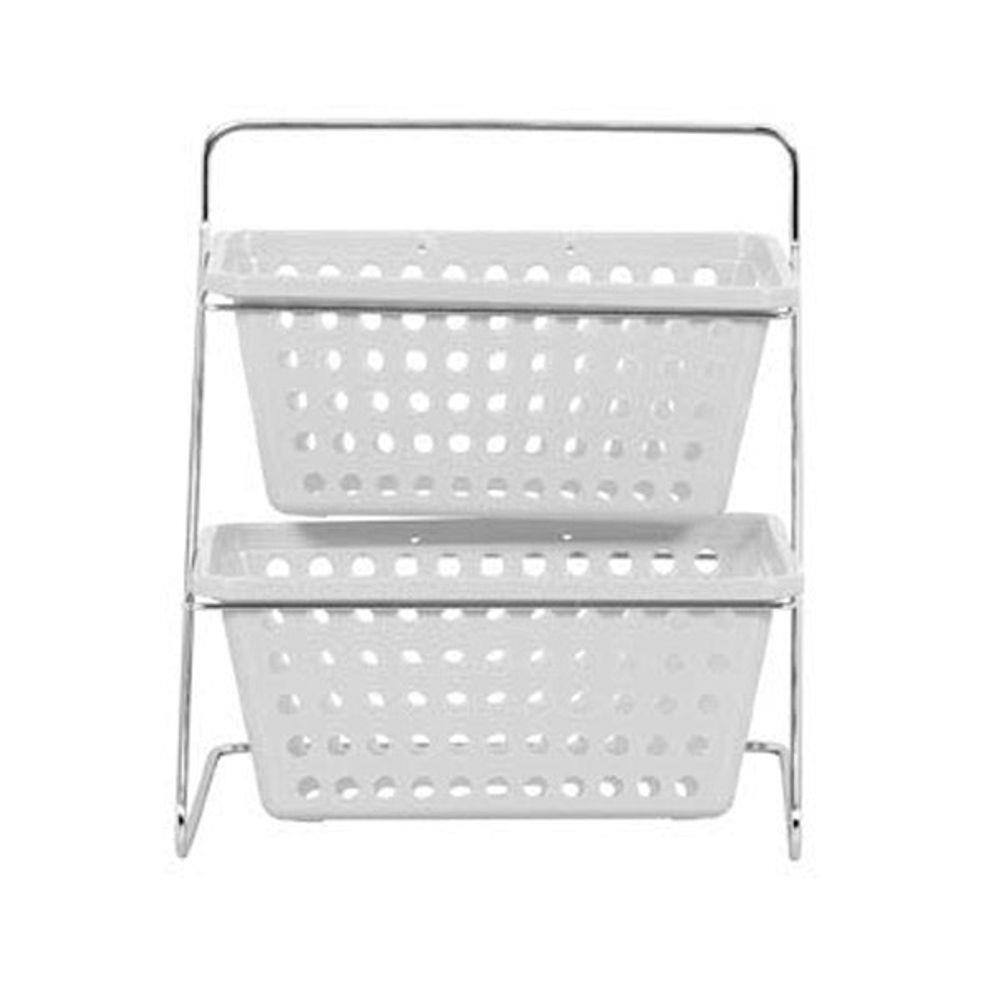 Organizador De Bancada Duplo Nº 2 Branco