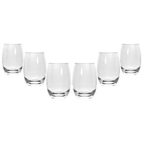 Jogo De Copos 6 Peças Aruba Transparente Sm 465Ml - Nadir