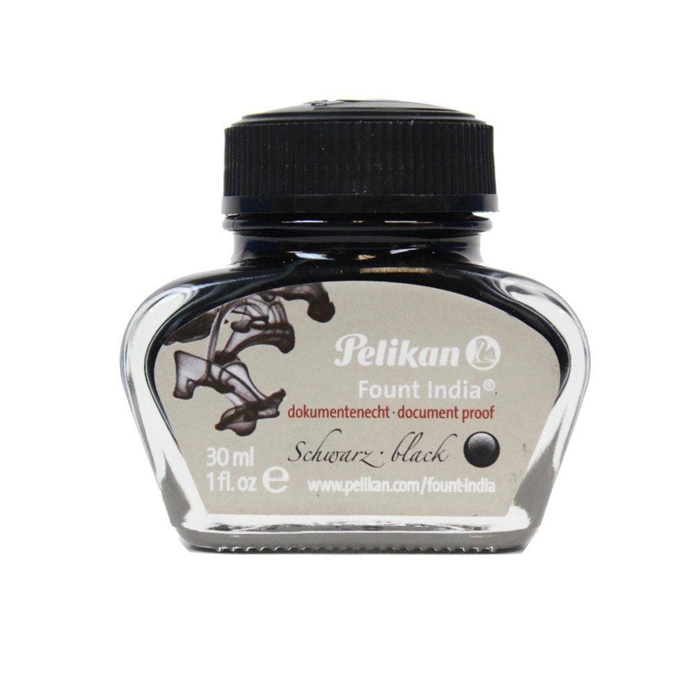 Tinta Para Caneta Tinteiro Pelikan Preta Prova D`Água 30Ml