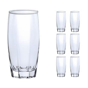 Copo Vidro 370Ml Florence Glamour Jogo Com 6 Transparente