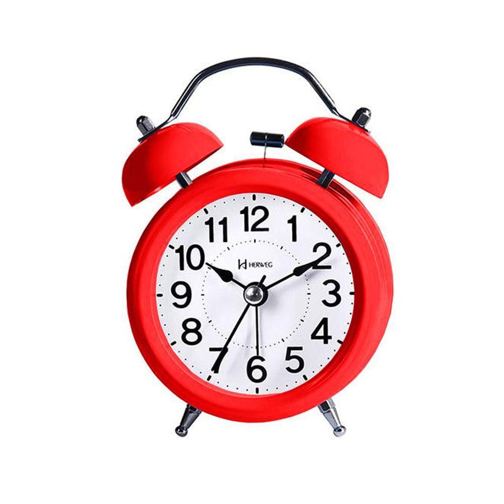 Despertador Quartz Herweg Ref: 2707-044 Vermelho