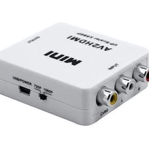Mini Conversor Av Rca Para Hdmi Com Áudio 1080P Full Hd