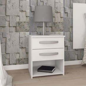 Mesa de Cabeceira 2 Gavetas 0238R Atualle