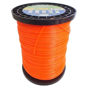 Rolo de Fio de Nylon 559 Metros 2,00mm Redondo para Roçadeira Spin Vulcan Laranja