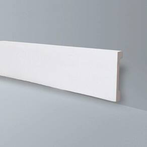 Rodapé GART de Poliestireno WB15 18mmx15cm Metro Linear - caixa com 2,44 Unidade - Branco