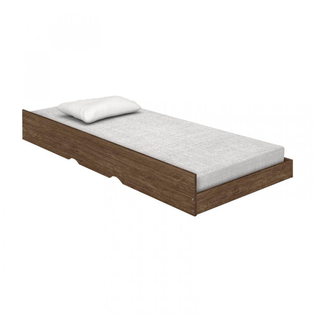 Cama Auxiliar Solteiro Carmolar Mocaccino