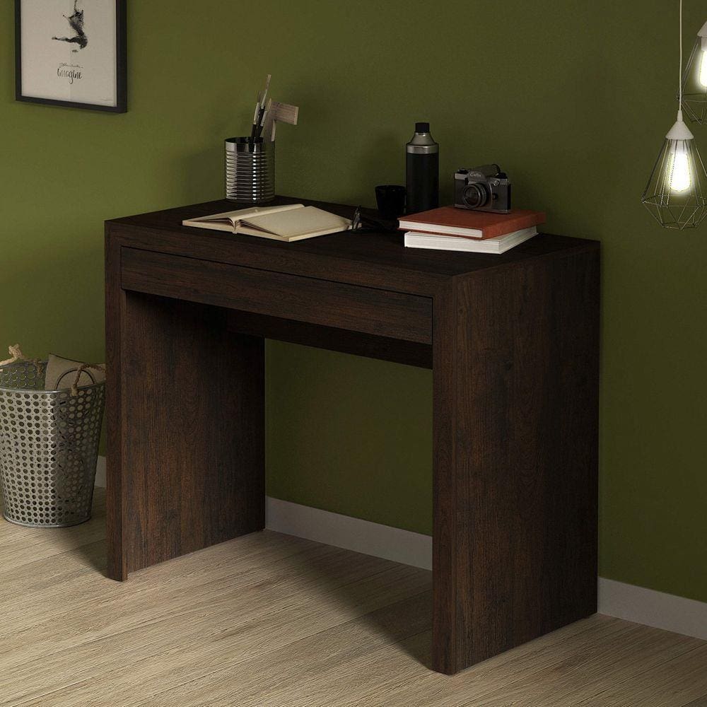 Mesa Escritório com Gaveta Tecno Mobili Rústico