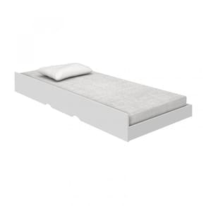 Cama Auxiliar Solteiro Carmolar Branco