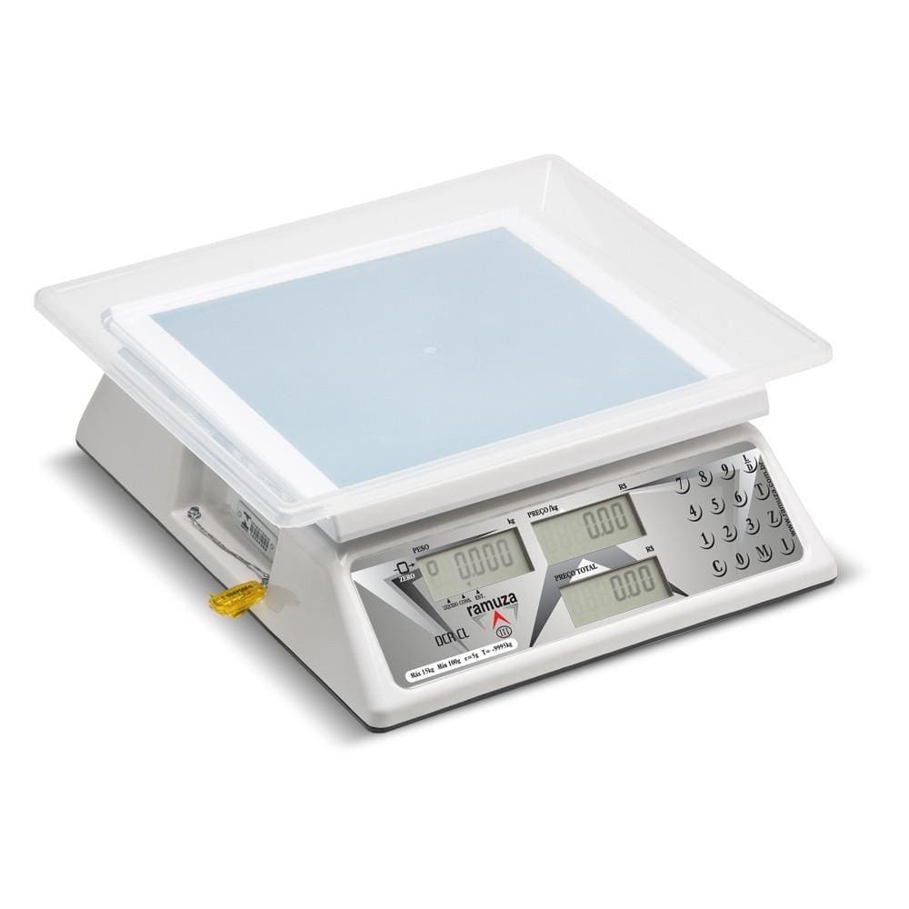 Balança Computadora Branca Ramuza Bivolt 6/15kg x 2/5 DCR B Cl