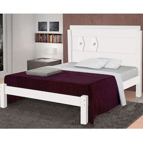 Cama Casal Extensível Livia Carmolar Branca