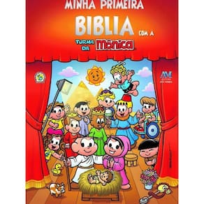 Livro Minha Primeira Biblia Com A Turma Da Monica - Pequeno