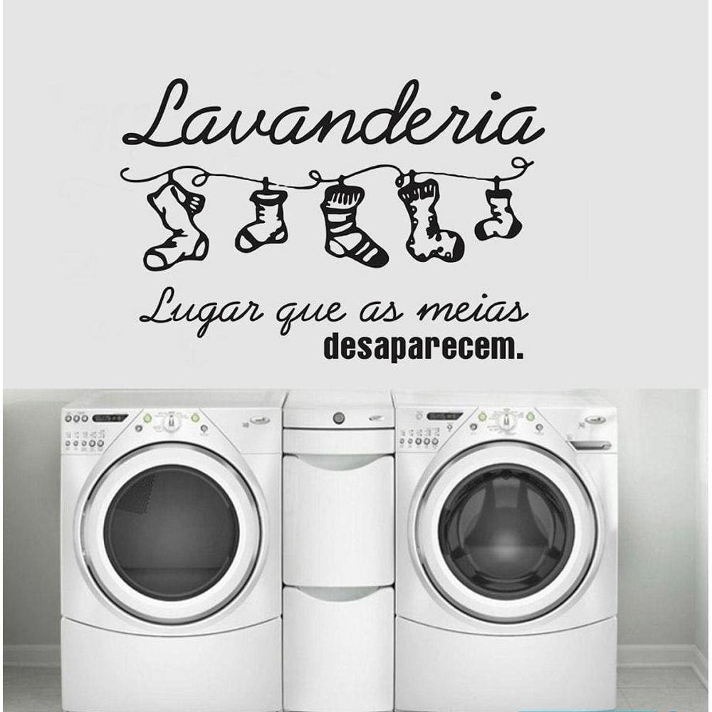 Adesivo De Decoração Parede Lavanderia decoração interna
