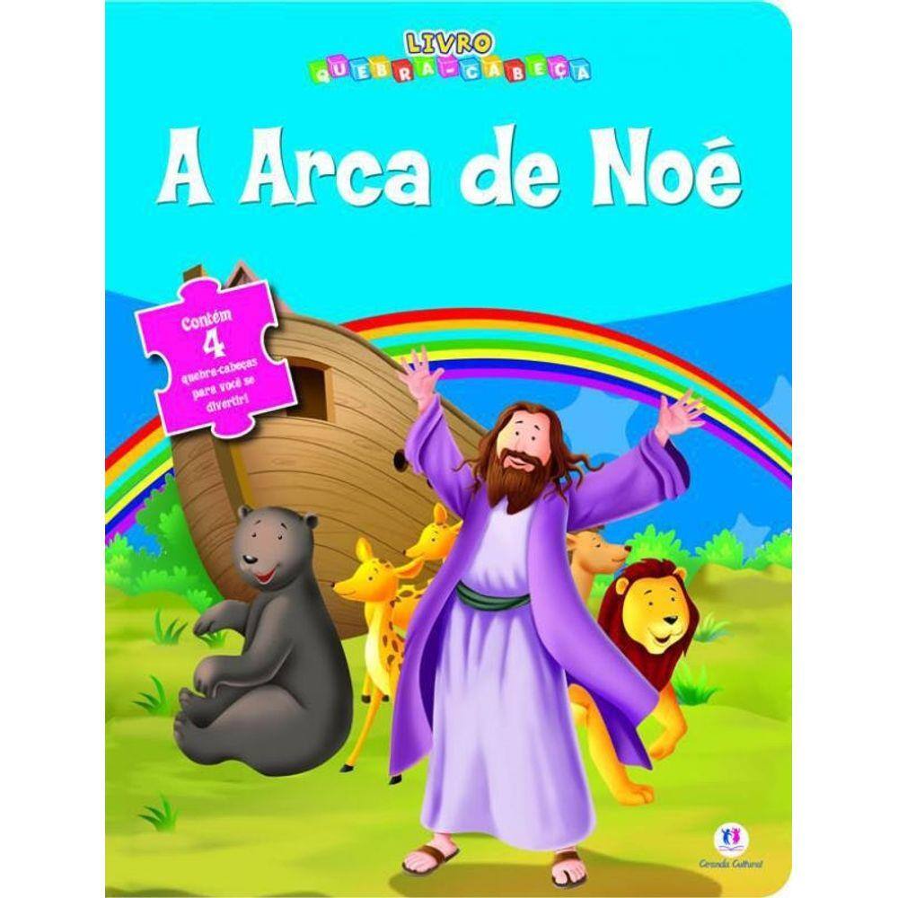 Quebra Cabeça Infantil Arca De Noé Em Madeira mdf Puzzle Jogo