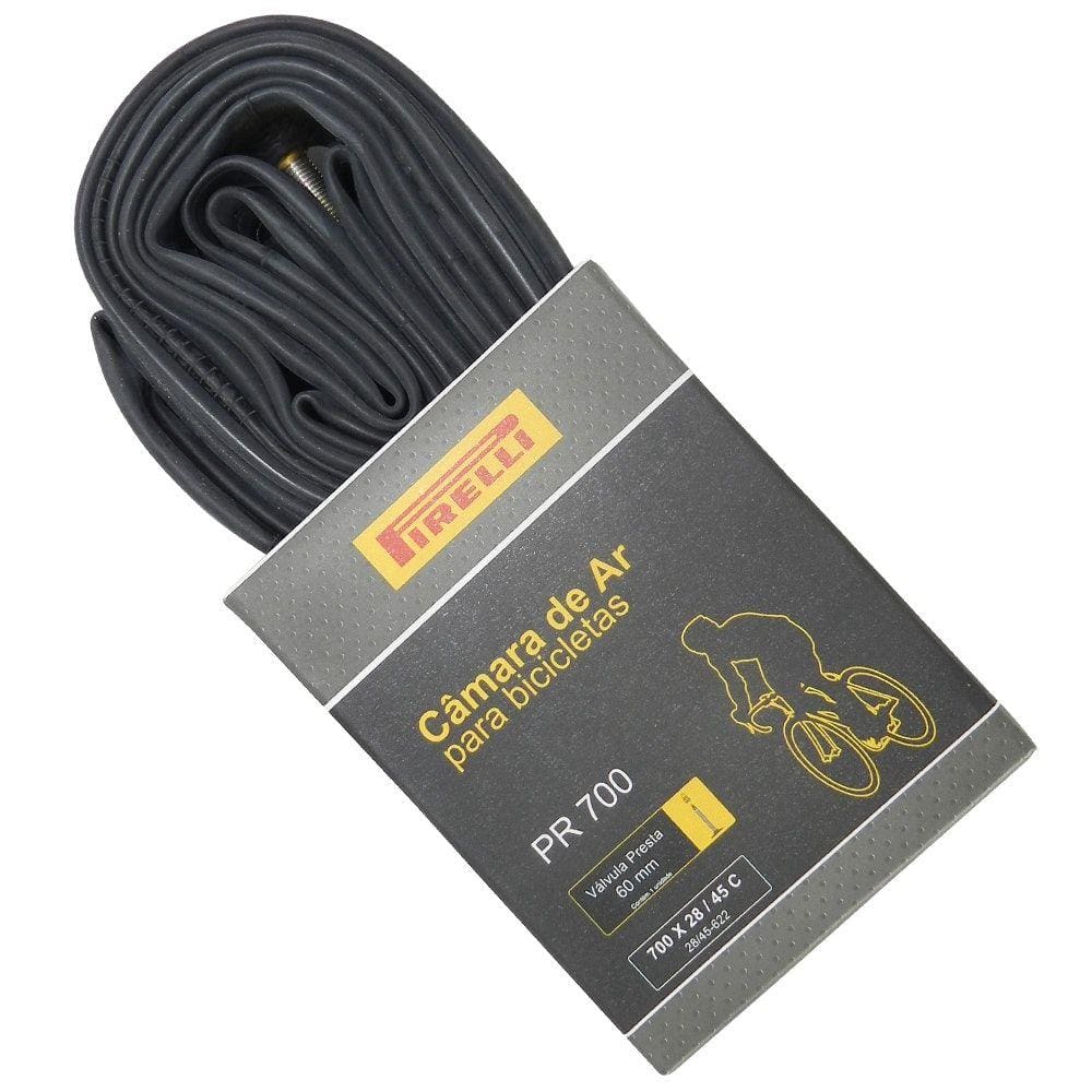 Câmara Pirelli 700x28/45C Válvula Presta 60mm Preto