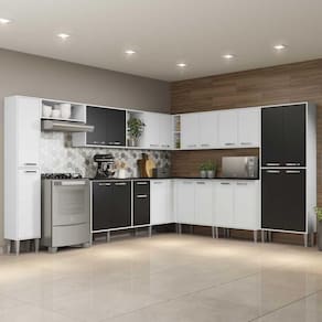Cozinha Completa c/ Armário e Balcão Xangai Pop Multimóveis