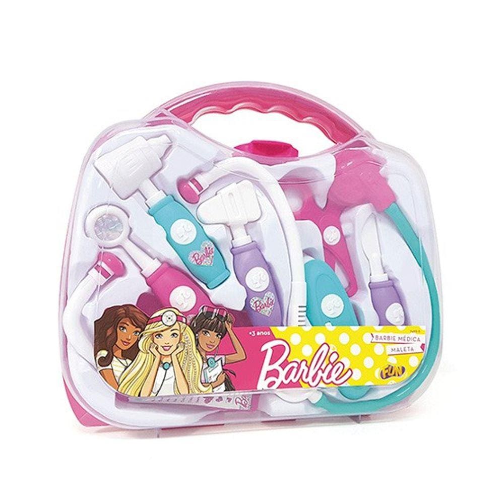 Kit Maleta Médica da Barbie Com 8 Acessórios - Fun