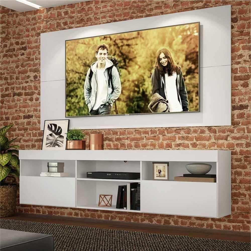 Painel TV até 65" com Rack Suspenso Flórida Multimóveis