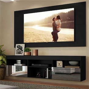 Painel TV 65" c/ Rack Suspenso e Espelho Flórida Multimóveis
