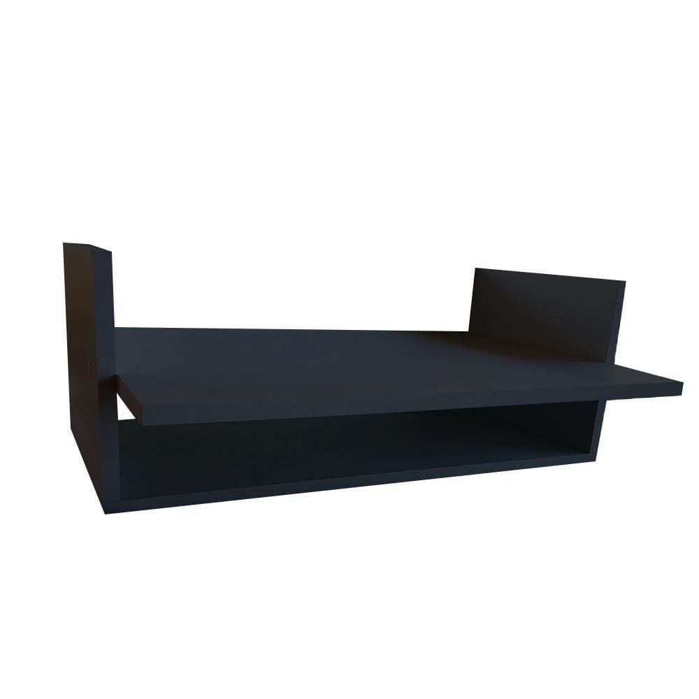 Suporte Para Impressora Com Nicho Em Mdf - Preto