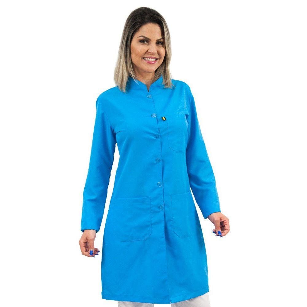Jaleco Feminino acinturado Gola Padre