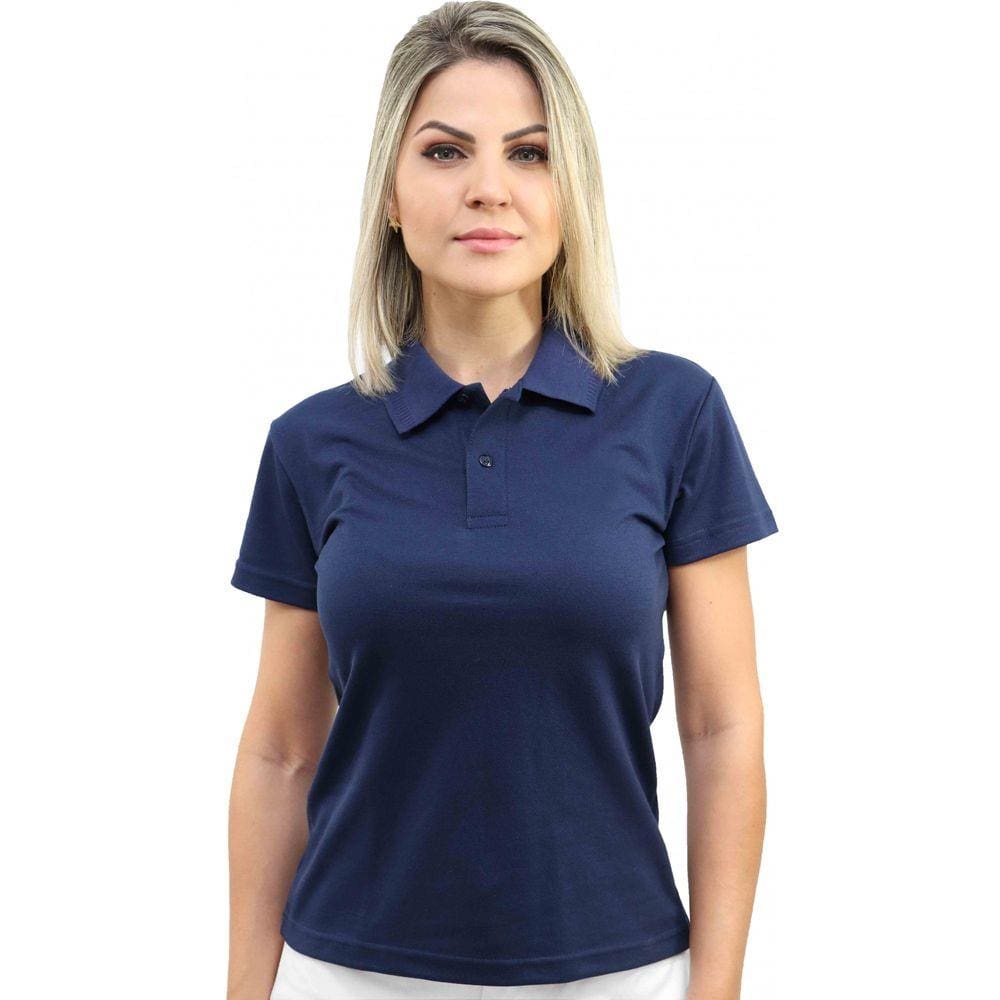 Camiseta Polo Feminina Baby Look