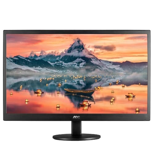 imagem-Monitor AOC 18,5" LED HD HDMI VGA Ajuste de Inclinacao Widescreen 1366x768 E970SWHNL