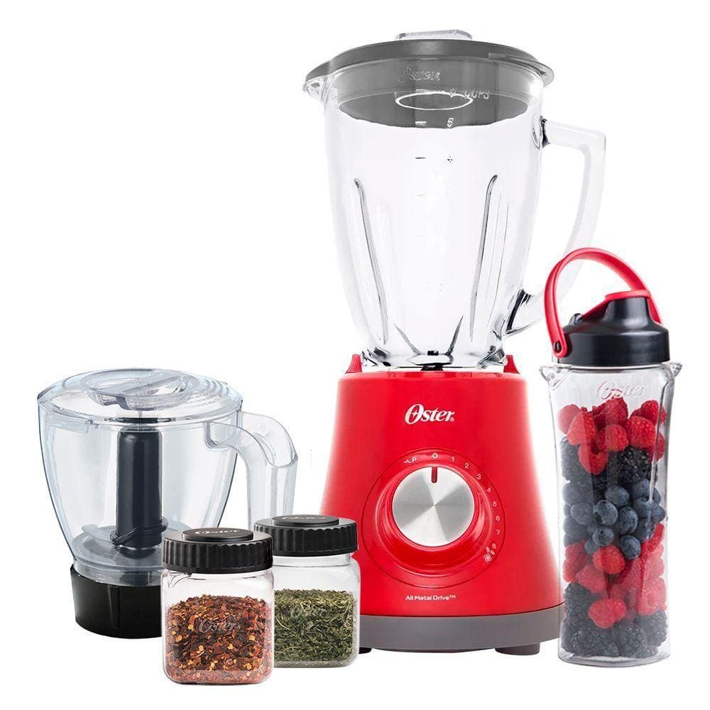 Kit Super Chef Vermelho Liquidificador E Acessórios 220v