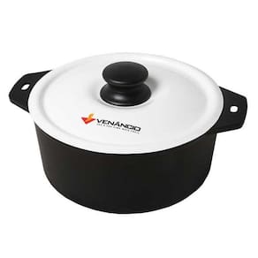 Panela de Ferro Fundido Tampa Branca 260x115  Met. Venâncio