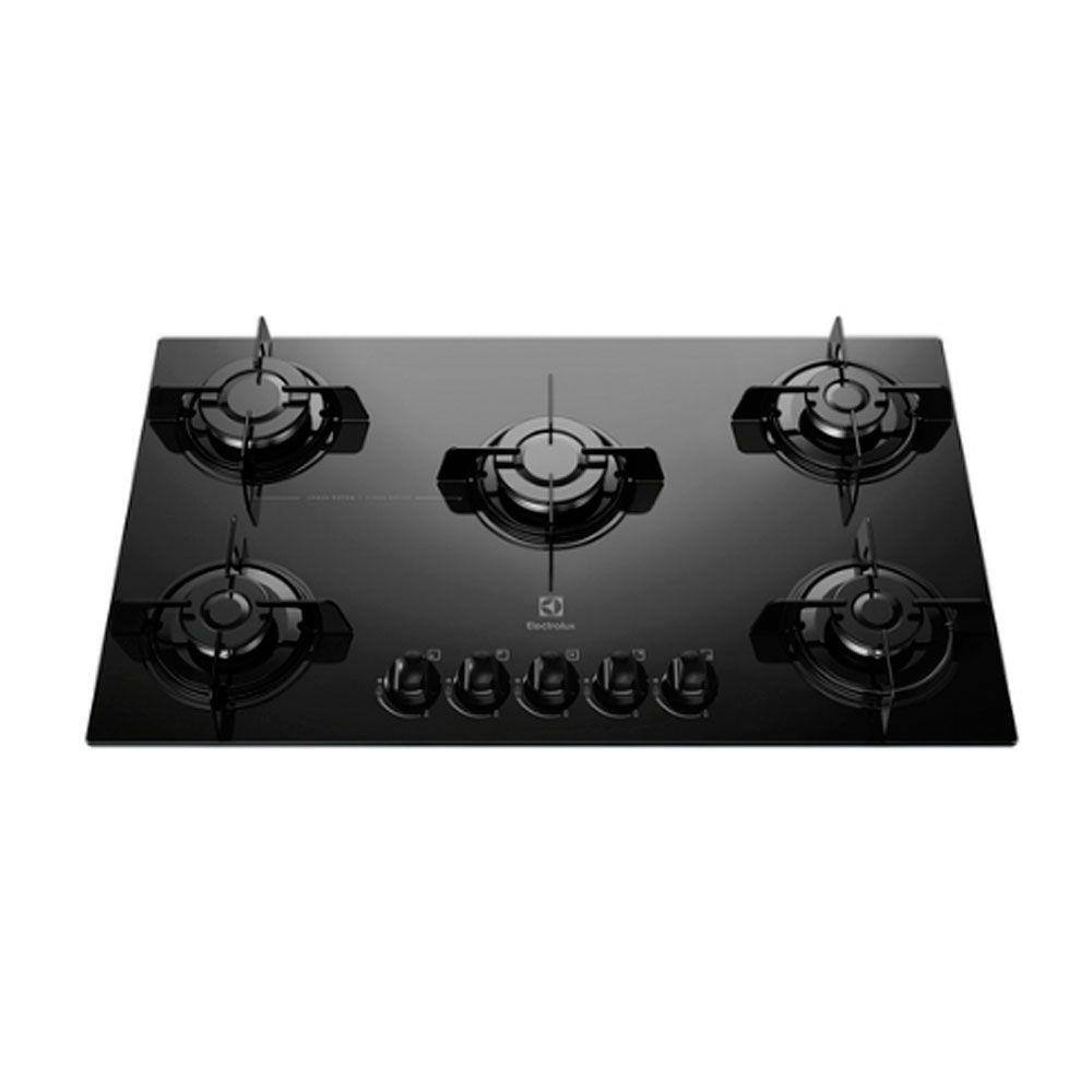 Cooktop 5 bocas electrolux a gas preto pro series gv75p bivolt Pontofrio