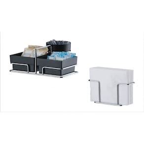 Kit mesa 2 peças branco Future organizador sache açucar mexedor e porta guardanapo