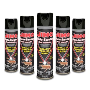 Kit com 5 Dedetizadores JIMO Anti Baratas Spray 300ml