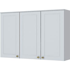 Armário Aéreo 03 Portas 1200mm Americana Henn - Branco HP