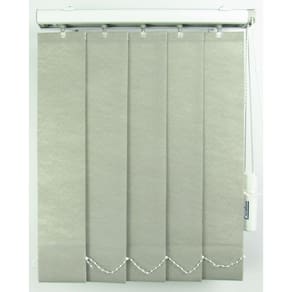 Persiana Vertical Em Tecido Blackout Crisdan Largura 1,80 X 1,50 Altura Cinza