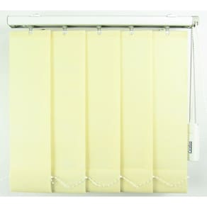 Persiana Vertical Em Tecido Crisdan Largura 1,60 X 1,40 Altura Creme