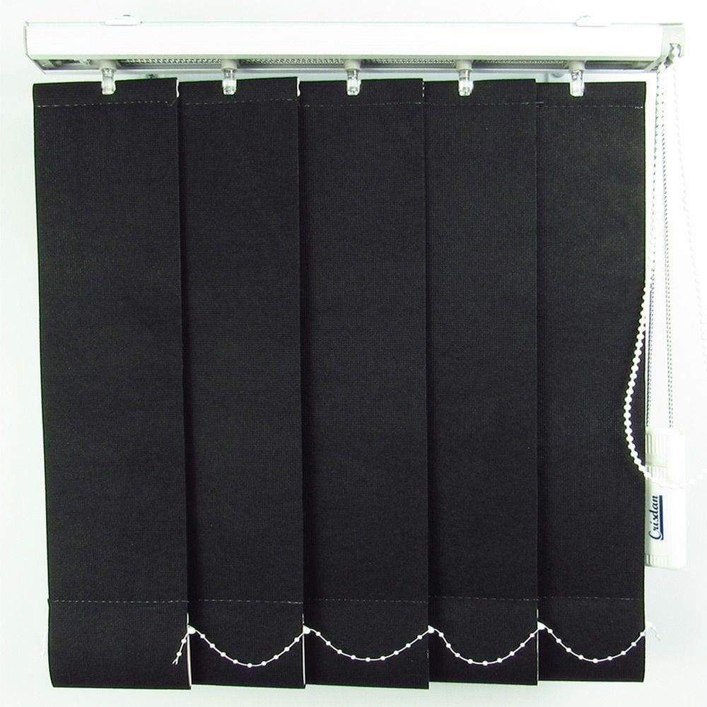 Persiana Vertical Em Tecido Crisdan Largura 1,20 X 1,20 Altura Preto