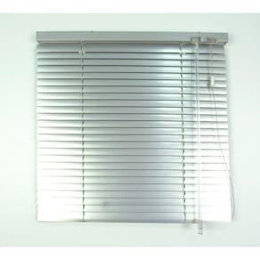 Persiana Horizontal 25Mm Alumínio Crisdan Largura 1,80 X 1,50 Altura Prata