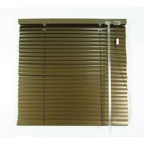 Persiana Horizontal 25Mm Alumínio Crisdan Largura 1,35 X 1,35 Altura Chocolate