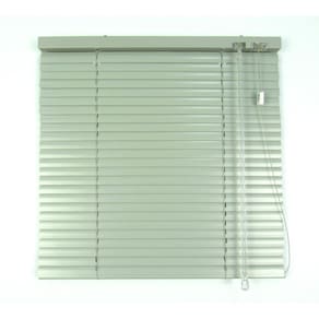 Persiana Horizontal 25Mm Alumínio Crisdan Largura 1,90 X 2,30 Altura Cinza