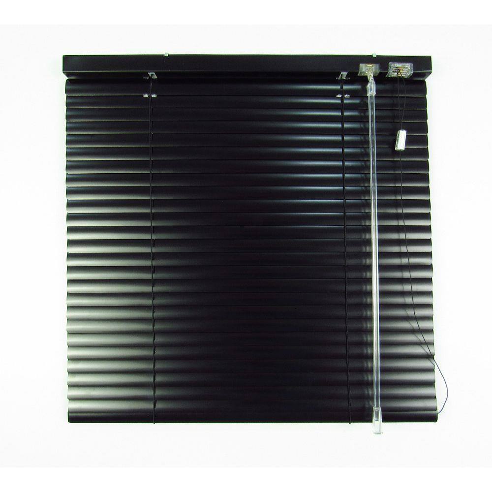 Persiana Horizontal 25Mm Alumínio Crisdan Largura 1,80 X 1,30 Altura Preto