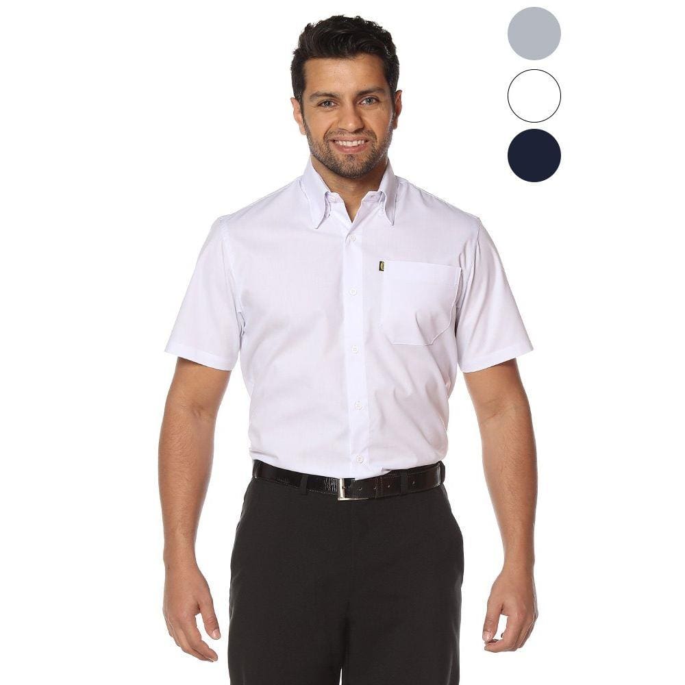 Camisa Social Masculina Manga Curta