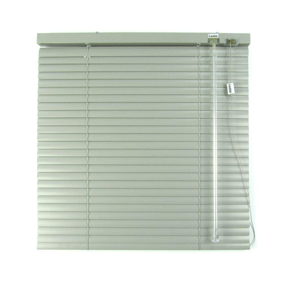 Persiana Horizontal 25Mm Alumínio Crisdan Sem Furos Aparente Largura 2,20 X 1,60 Altura Cinza