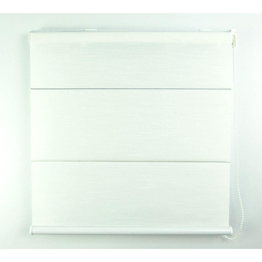 Cortina Romana Napoles Com Blackout Crisdan 2,00 Largura X 1,80 Altura Branco