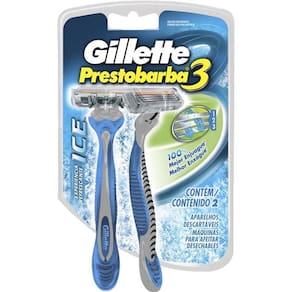 Aparelho de Barbear Gillette Prestobarba 3 Ice 2 unidades